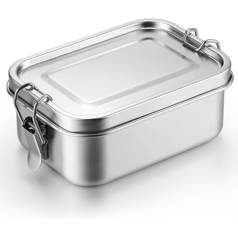 Food Storage Oven Safe - ภาชนะเก็บอาหารสแตนเลสพร้อมฝาปิด กล่องอาหารกลางวัน กล่องจัดระเบียบตู้เย็น กล่องเตรียมอาหาร กล่องอาหารพกพาสำหรับกิจกรรมกลางแจ้ง
