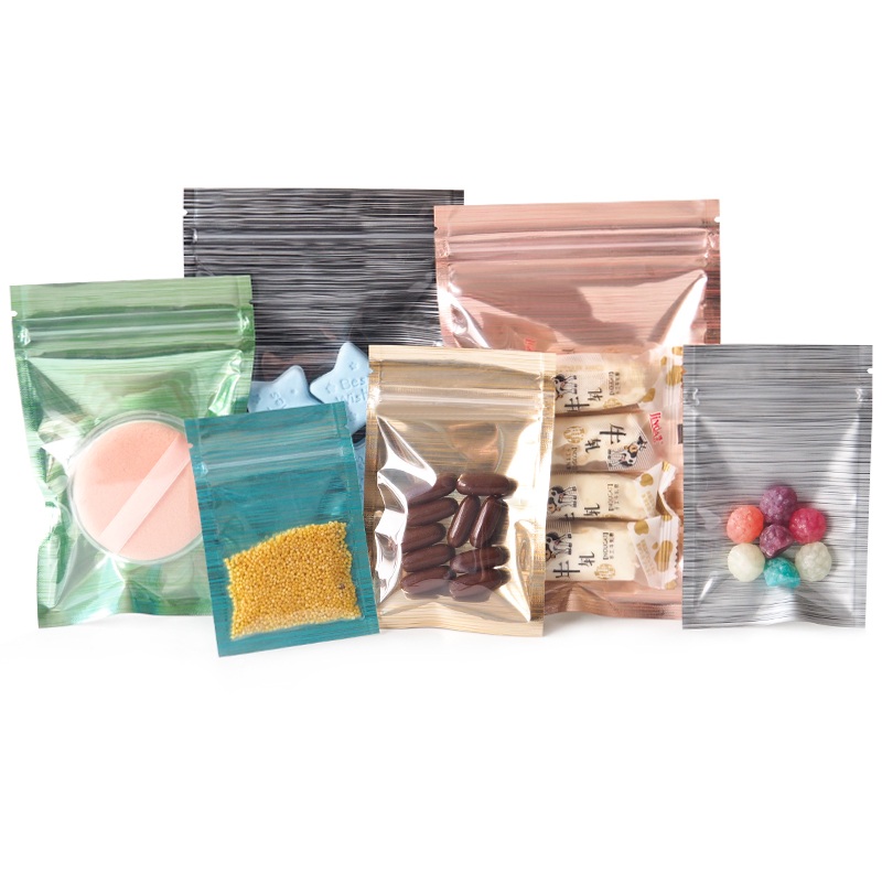 Food Storage In Mylar Bags - 2000 ชิ้น/ล็อต 4 ขนาด Reclosable อลูมิเนียมฟอยล์
