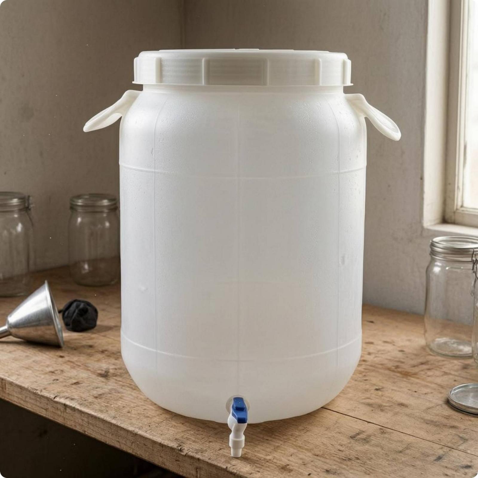 Food Storage Plastic - ถังเก็บพลาสติกเกรดอาหาร ทนทาน หนาพิเศษ พร้อมก๊อกน้ำ สำหรับใช้งานอเนกประสงค์