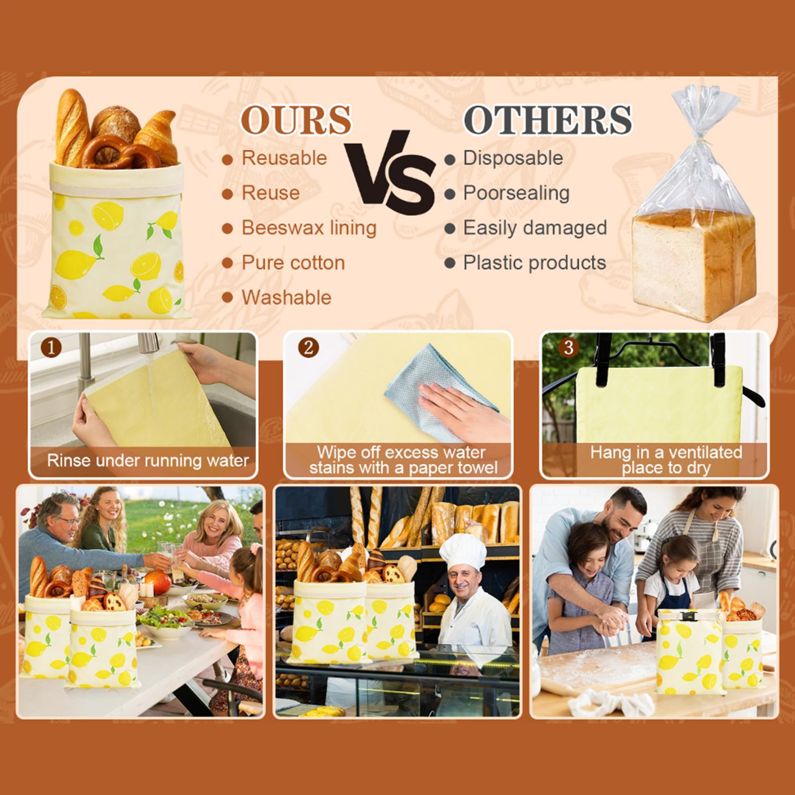 Food Storage Freezer - ถุงขนมปังนำมาใช้ใหม่ ถุงเก็บอาหารขนมปังแบบใช้ซ้ำได้ ถุงเก็บอาหาร ผู้ดูแลครอบคลุมอุปกรณ์สำหรับตู้เย็นตู้แช่แข็งสำหรับเดินทาง