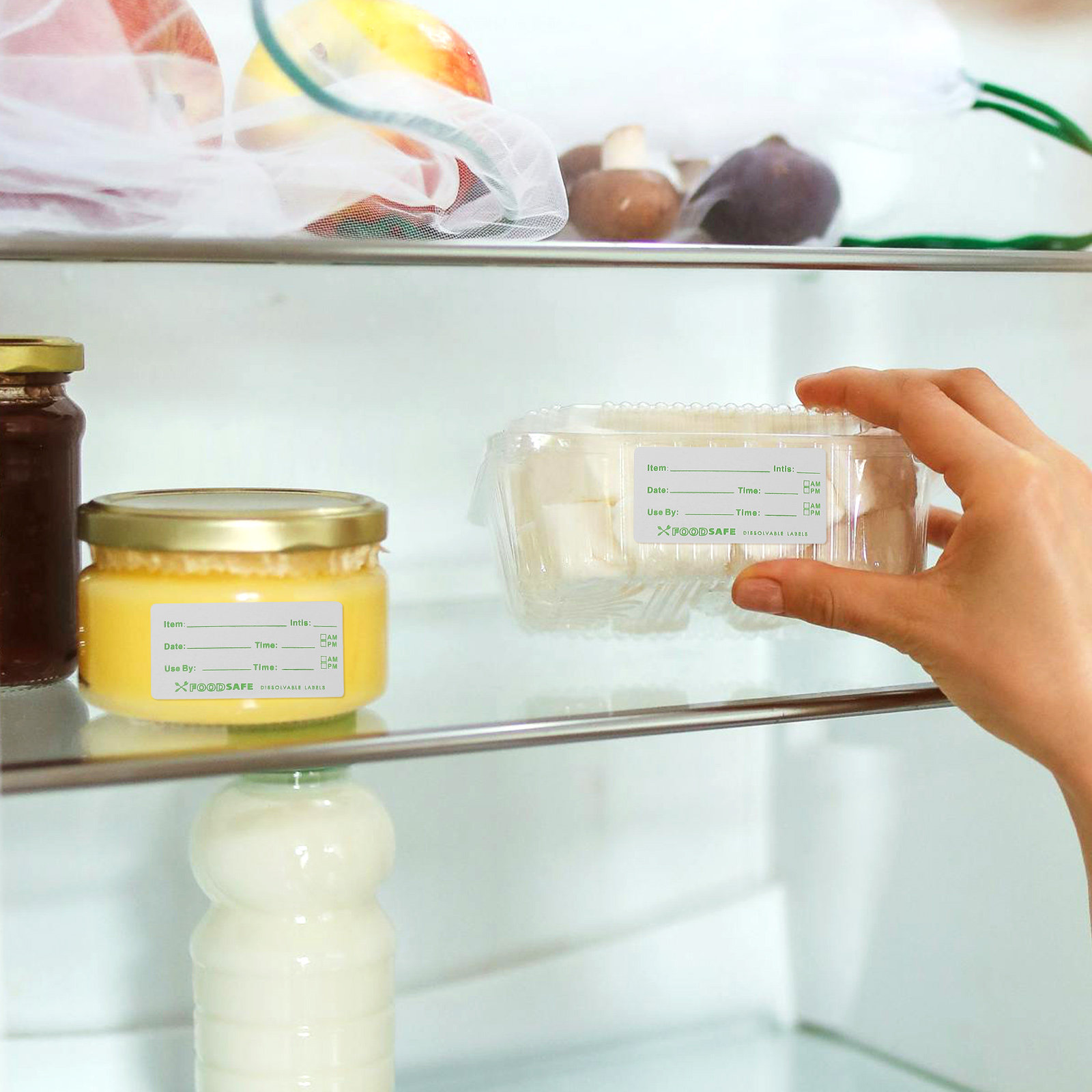 Food Storage Expiration Dates - สติกเกอร์ติดวันหมดอายุสำหรับอาหารในห้องเย็น ขนาดเล็ก แบบมีกาวในตัว สำหรับจัดระเบียบตู้เย็น ตู้เก็บของ และภาชนะบรรจุ