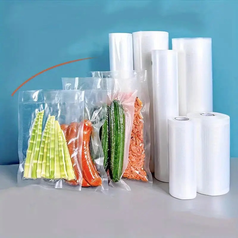 Food Storage Zip Bags - ถุงสูญญากาศสำหรับอาหาร ขนาด 500 ซม./ม้วน สำหรับการเก็บรักษาแบบซูวีด ถุงบรรจุภัณฑ์สำหรับเครื่องซีลสูญญากาศ