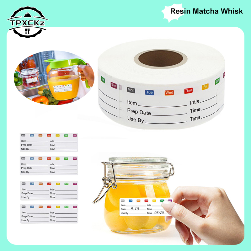 Food Storage Expiration Dates - ห้องครัววันที่อาหารสติกเกอร์เครื่องเขียนสติกเกอร์ 300 PCS/ม้วนขนมขบเคี้ยว Candy Storage วันหมดอายุป้าย