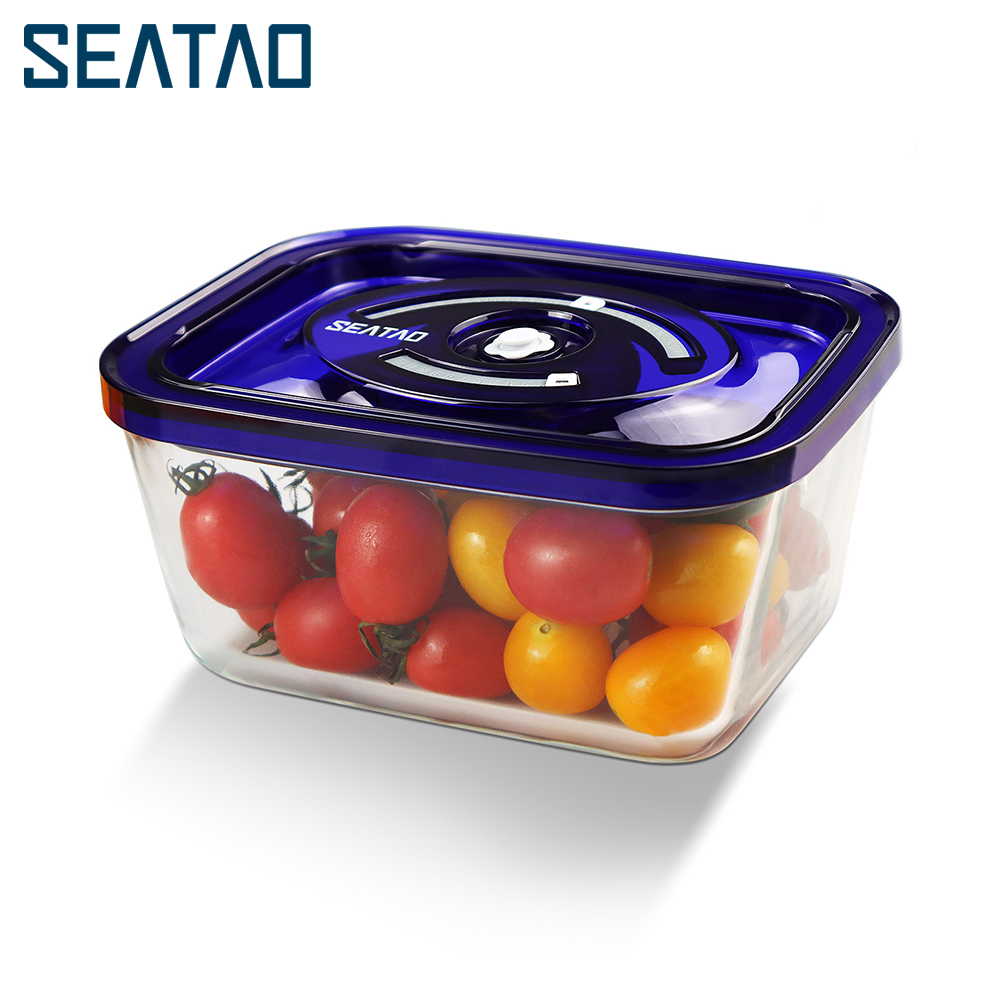 Food Storage Glass - SEATAO คอนเทนเนอร์อาหาร Preserve หมักสูญญากาศซีล Airtight พร้อมฝาปิดภาชนะบรรจุอาหาร
