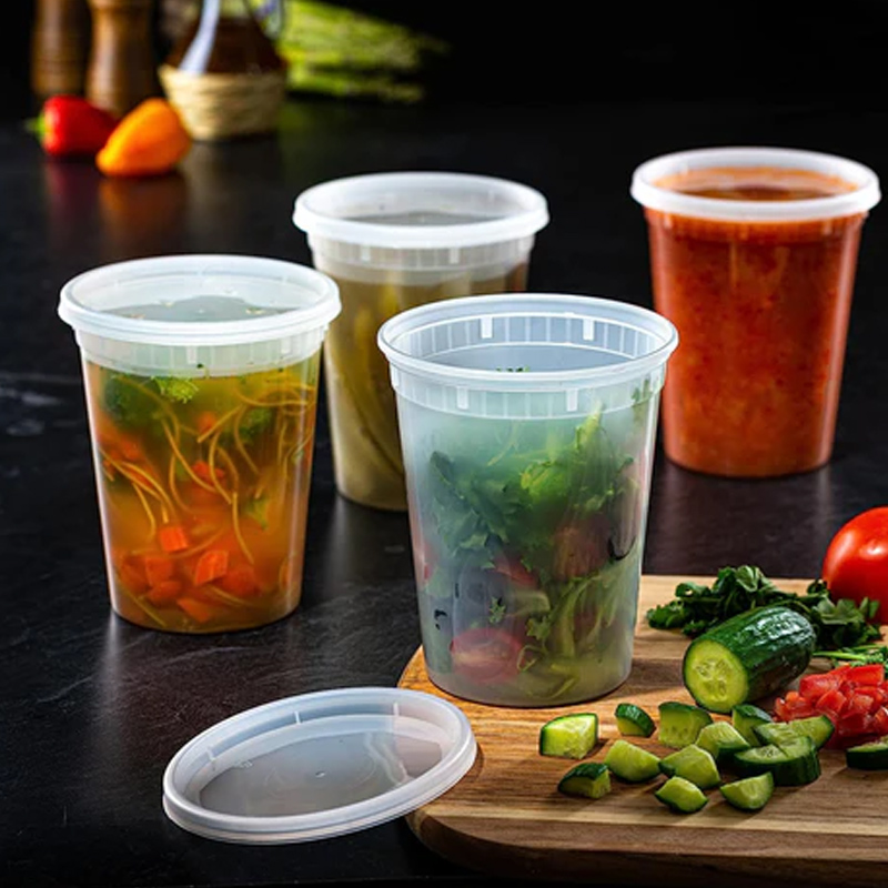 Food Storage Freezer - ตู้แช่พร้อมฝาสำหรับอาหารกล่องเก็บสินค้า S ปลอดภัยสำหรับกล่องเก็บสินค้าอาหารกลางวันปราศจากสาร BPA ไมโครเวฟกันรั่วซึม