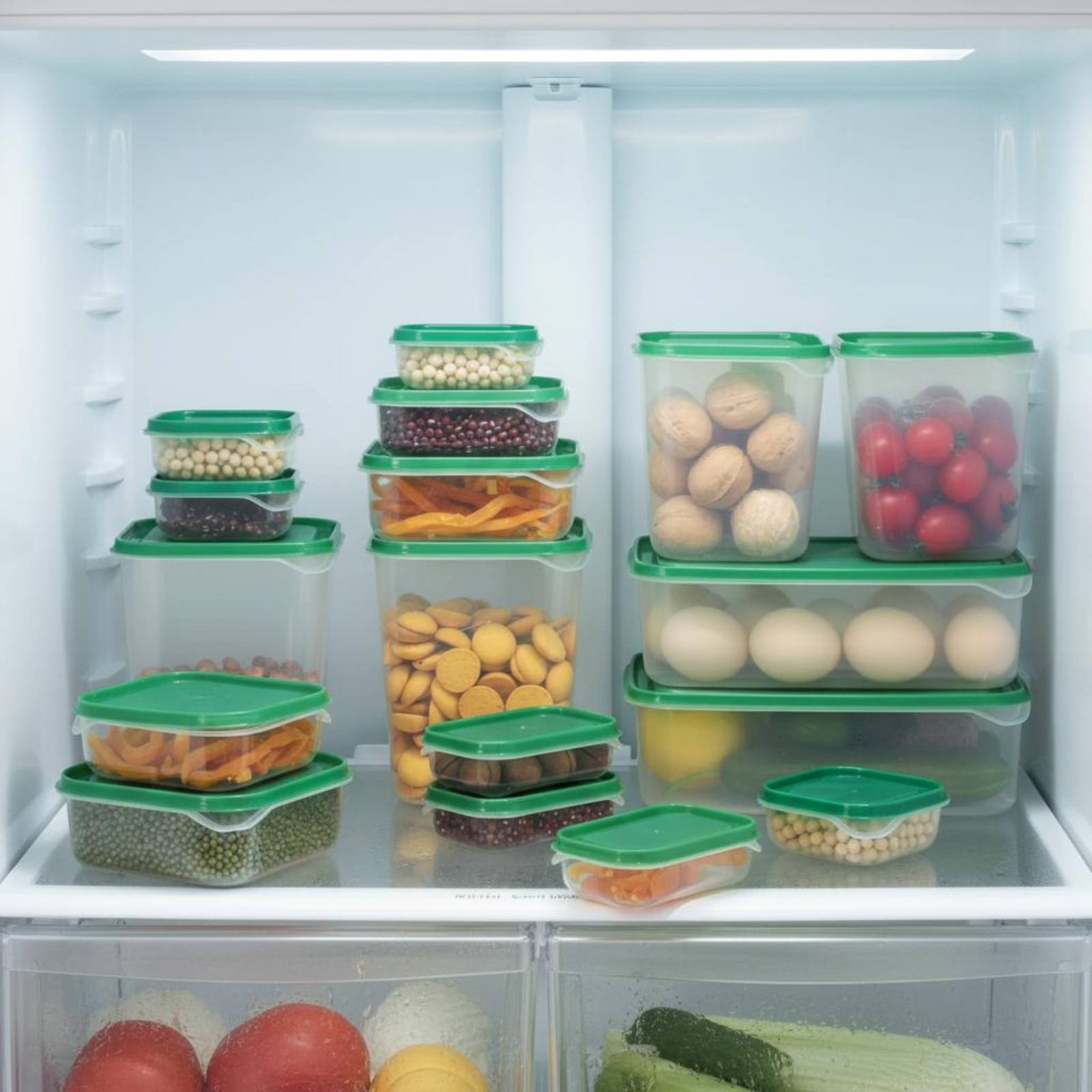 ชุดกล่องเก็บอาหารในตู้เย็น 17  - Food Storage Containers Plastic Box บทวิจารณ์และราคา