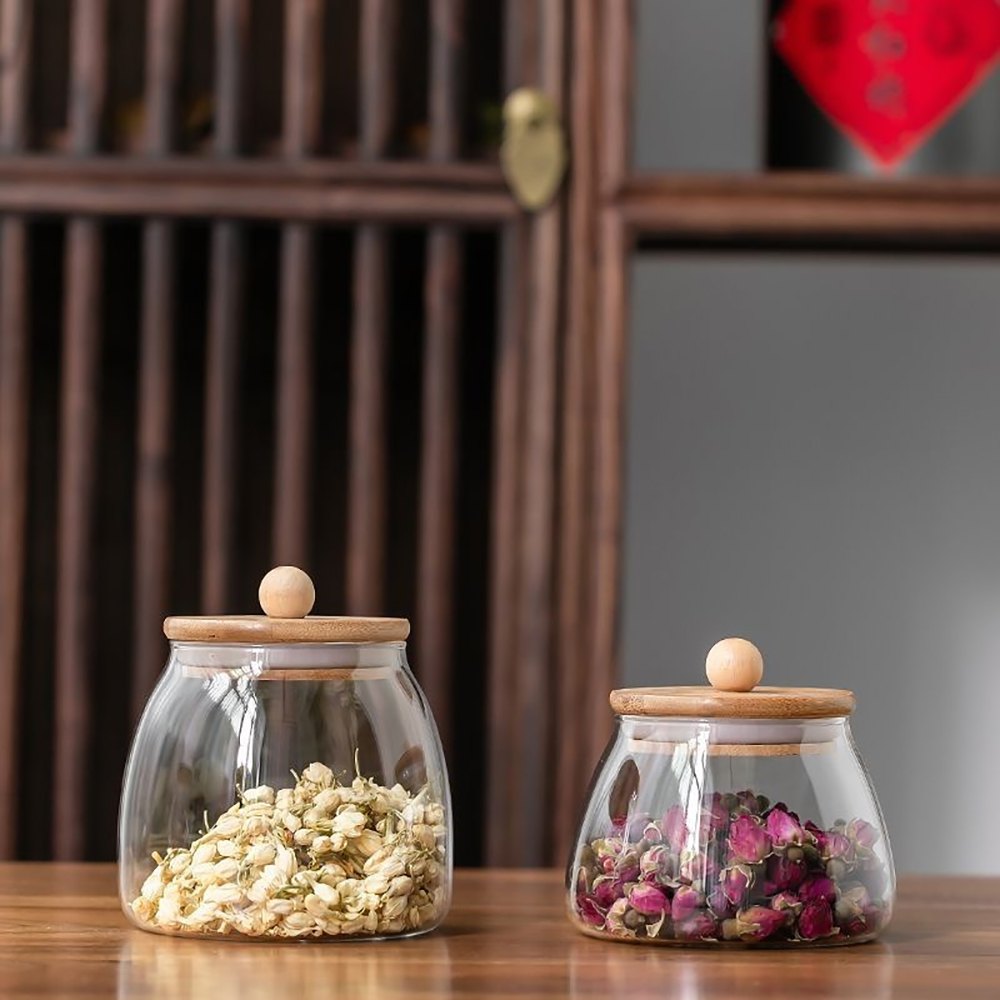 ฝาปิดไม้แก้วปิดผนึก Jar อาหารช - Glass Food Storage Xl บทวิจารณ์และราคา