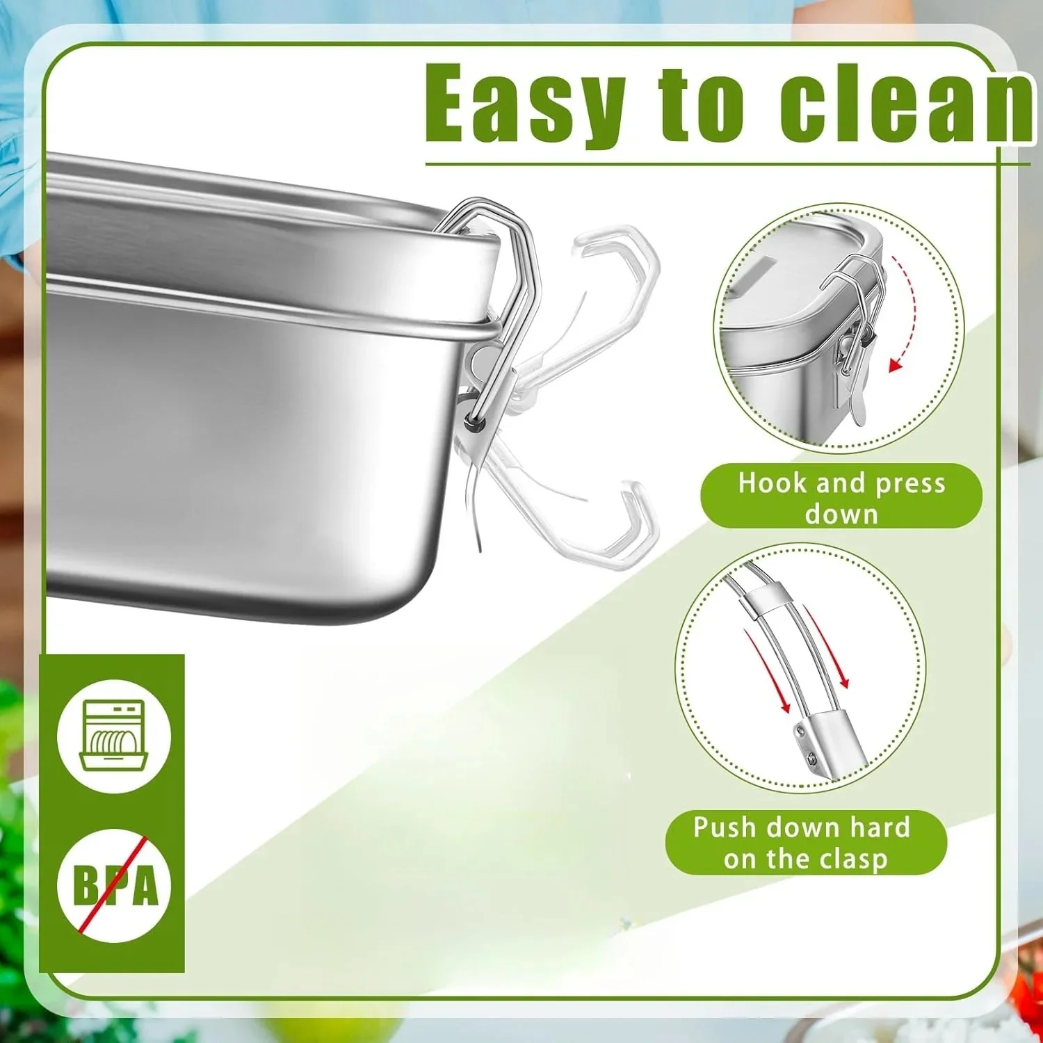 กล่องอาหารกลางวันสแตนเลสสําหรั - Food Storage Oven Safe บทวิจารณ์และราคา