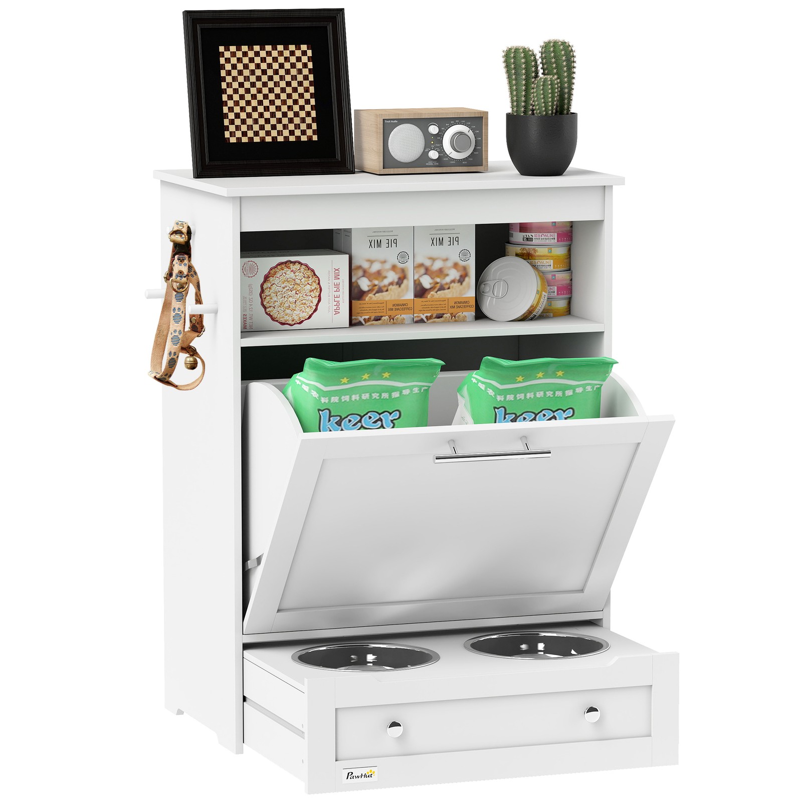 สถานีให้อาหารสัตว์เลี้ยง, ตู้เ - Food Storage In Cabinets บทวิจารณ์และราคา