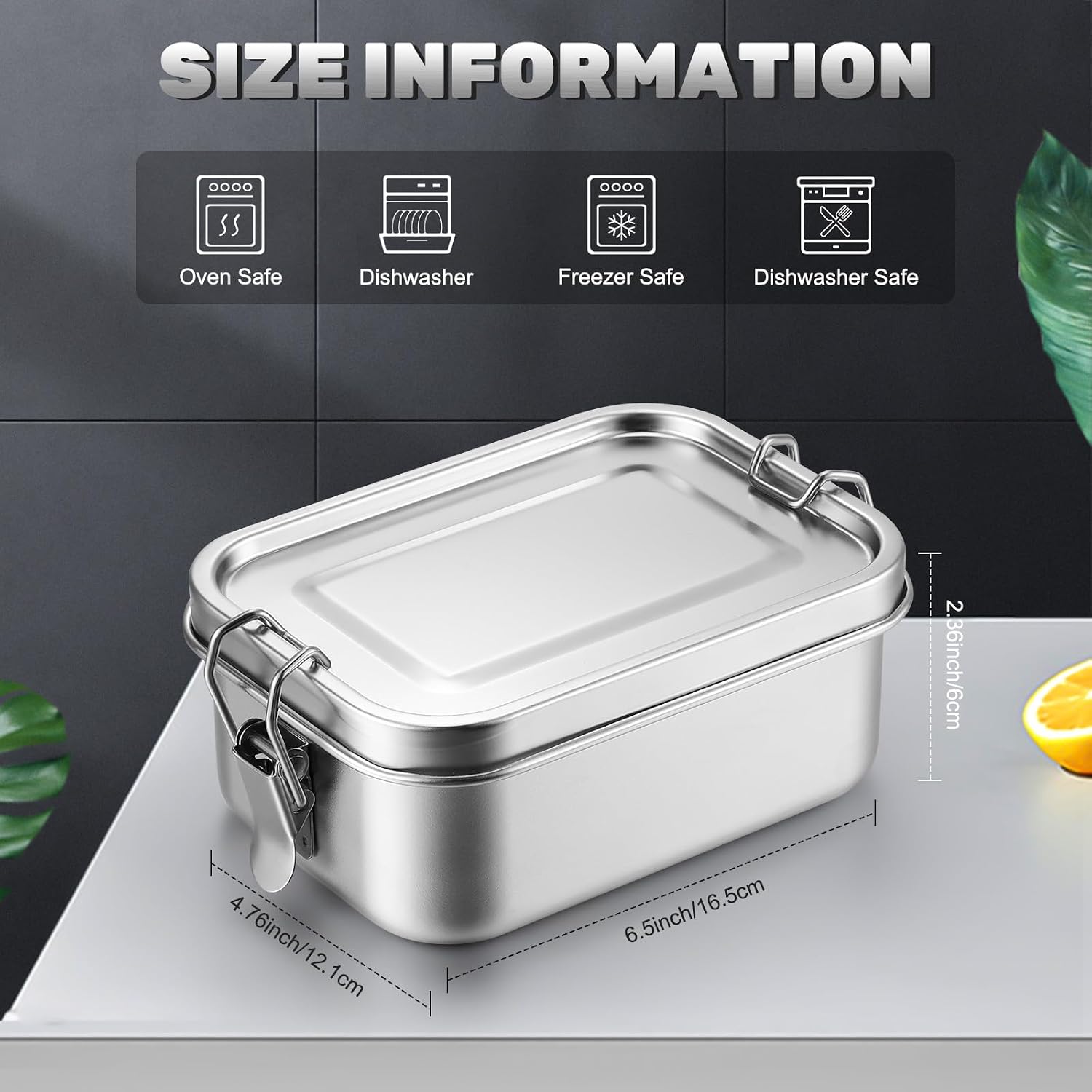 ภาชนะเก็บอาหารสแตนเลสพร้อมฝาปิ - Food Storage Oven Safe บทวิจารณ์และราคา