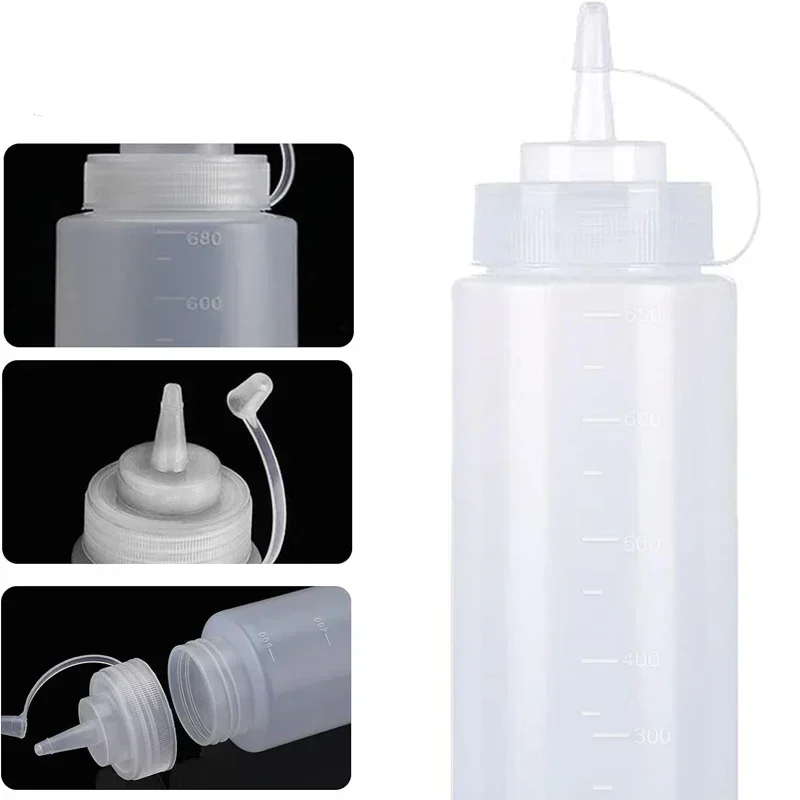 1 ชิ้น Empty120ml-1000 มิลลิลิ - Condiment Squeeze Bottle บทวิจารณ์และราคา
