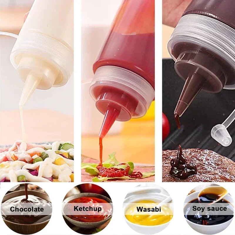 1 ชิ้น Empty120ml-1000 มิลลิลิ - Condiment Squeeze Bottle บทวิจารณ์และราคา