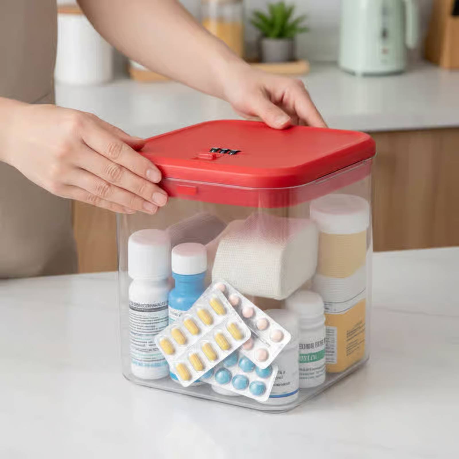 กล่องใส่ของแบบล็อคได้ กล่องเก็ - Food Storage Kitchen บทวิจารณ์และราคา