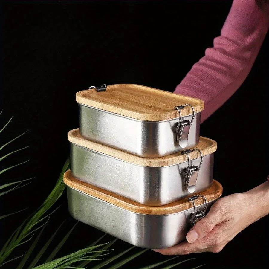 กล่องอาหารกลางวันสแตนเลส 304 ใ - Food Storage Oven Safe บทวิจารณ์และราคา