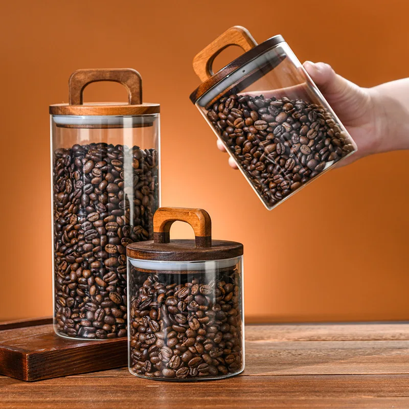 700-2100ml ไม้ฝาปิดแก้ว Jar 1  - Glass Food Storage Xl บทวิจารณ์และราคา