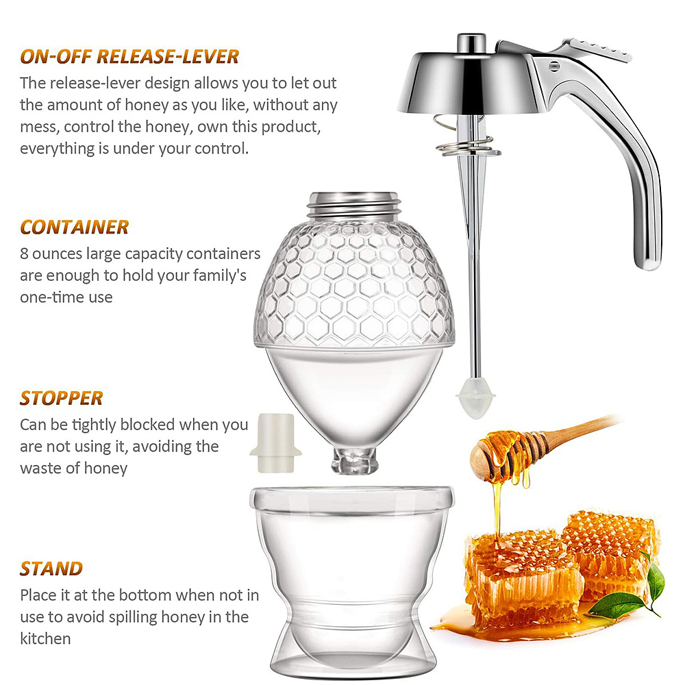 ขวดจ่ายน้ำผึ้งแบบไม่หยด 1 ชิ้น - Condiment Squeeze Bottle บทวิจารณ์และราคา