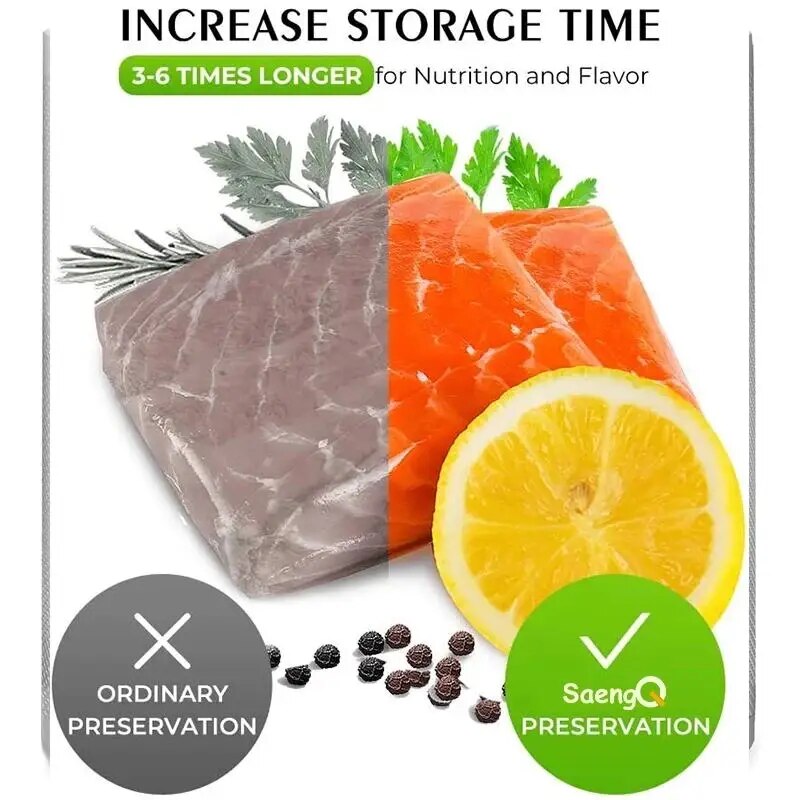 SaengQ ถุงสูญญากาศสําหรับอาหาร - Food Storage Vacuum Bags บทวิจารณ์และราคา