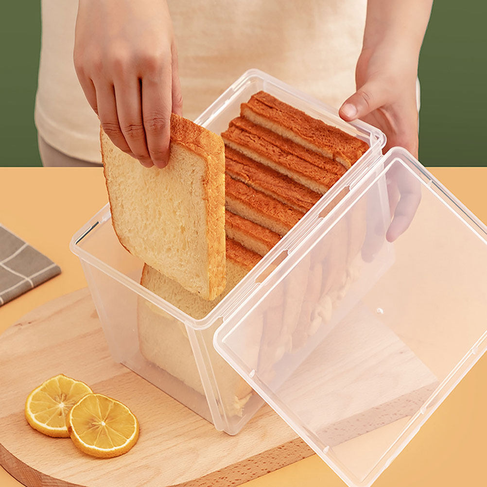กล่องเก็บขนมปังพลาสติกเกรดอาหา - Food Storage Containers Plastic Box บทวิจารณ์และราคา
