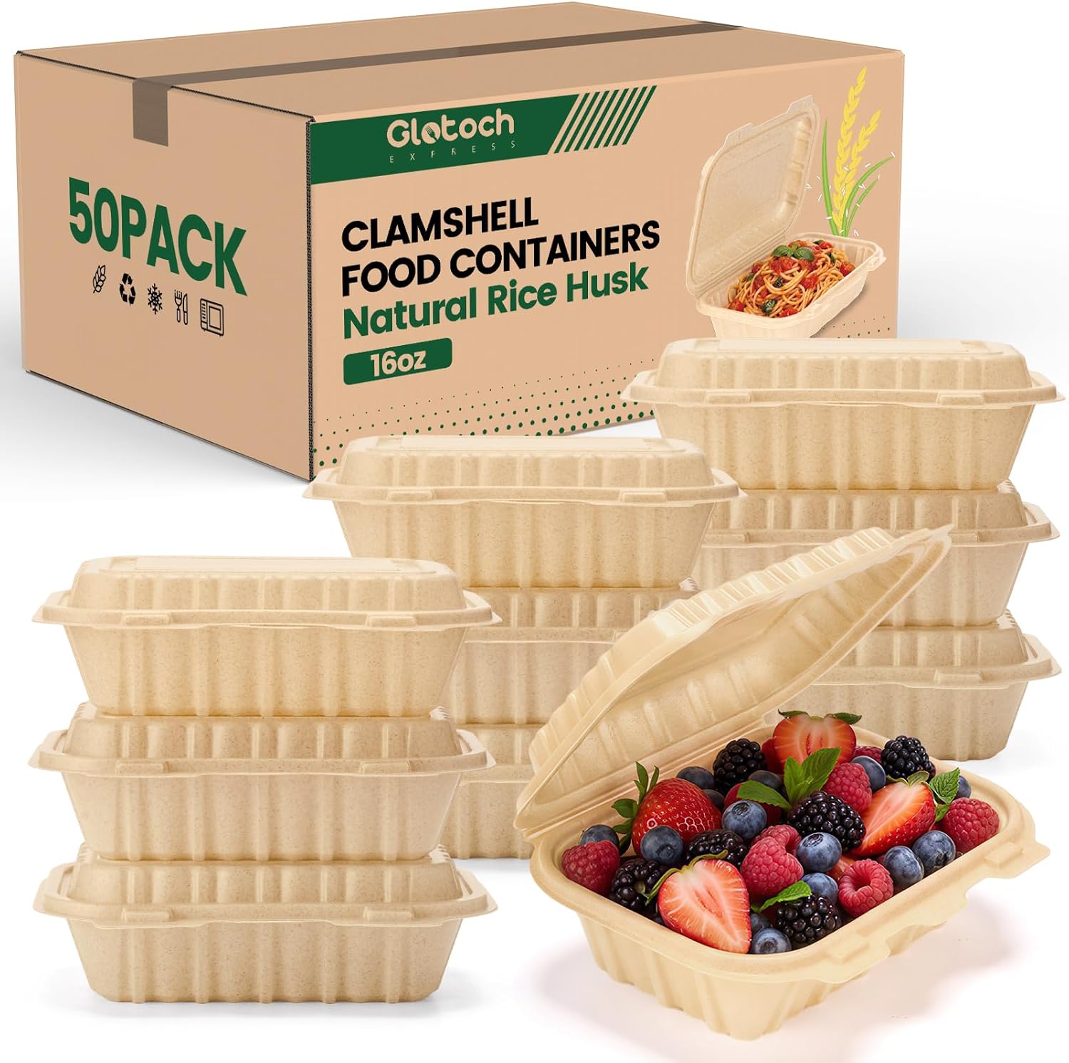 กล่องใส่อาหารแบบฝาพับขนาด 16 อ - Food Storage Oven Safe บทวิจารณ์และราคา