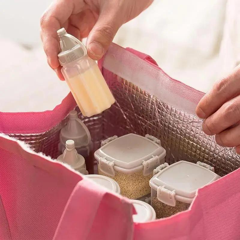 ขวดบีบซอสแบบพกพาขนาดเล็ก ขวดบี - Condiment Squeeze Bottle บทวิจารณ์และราคา