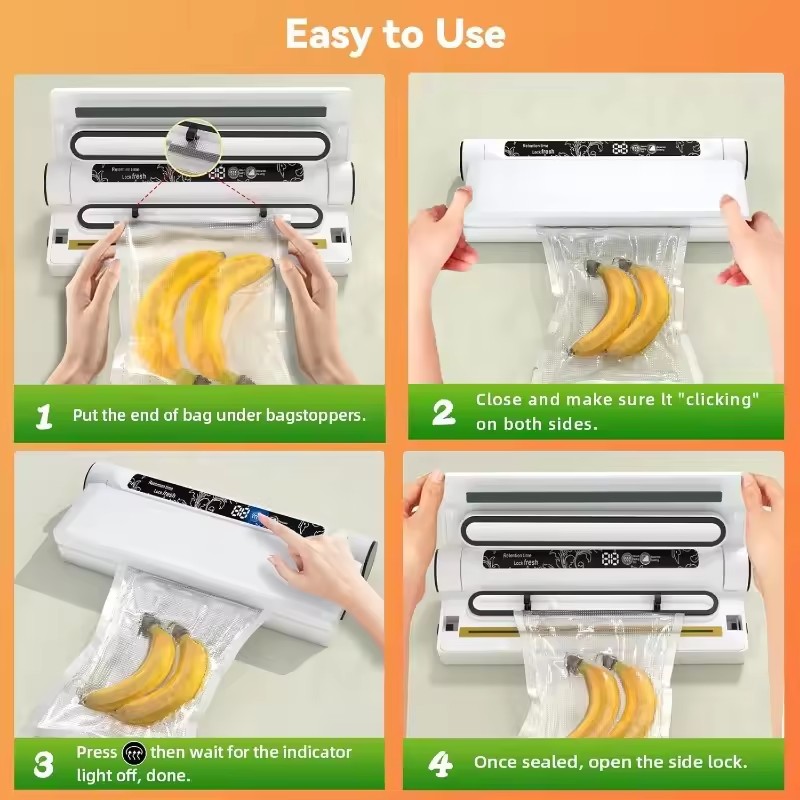 เครื่องซีลสูญญากาศสำหรับเก็บอา - Food Storage Vacuum Bags บทวิจารณ์และราคา