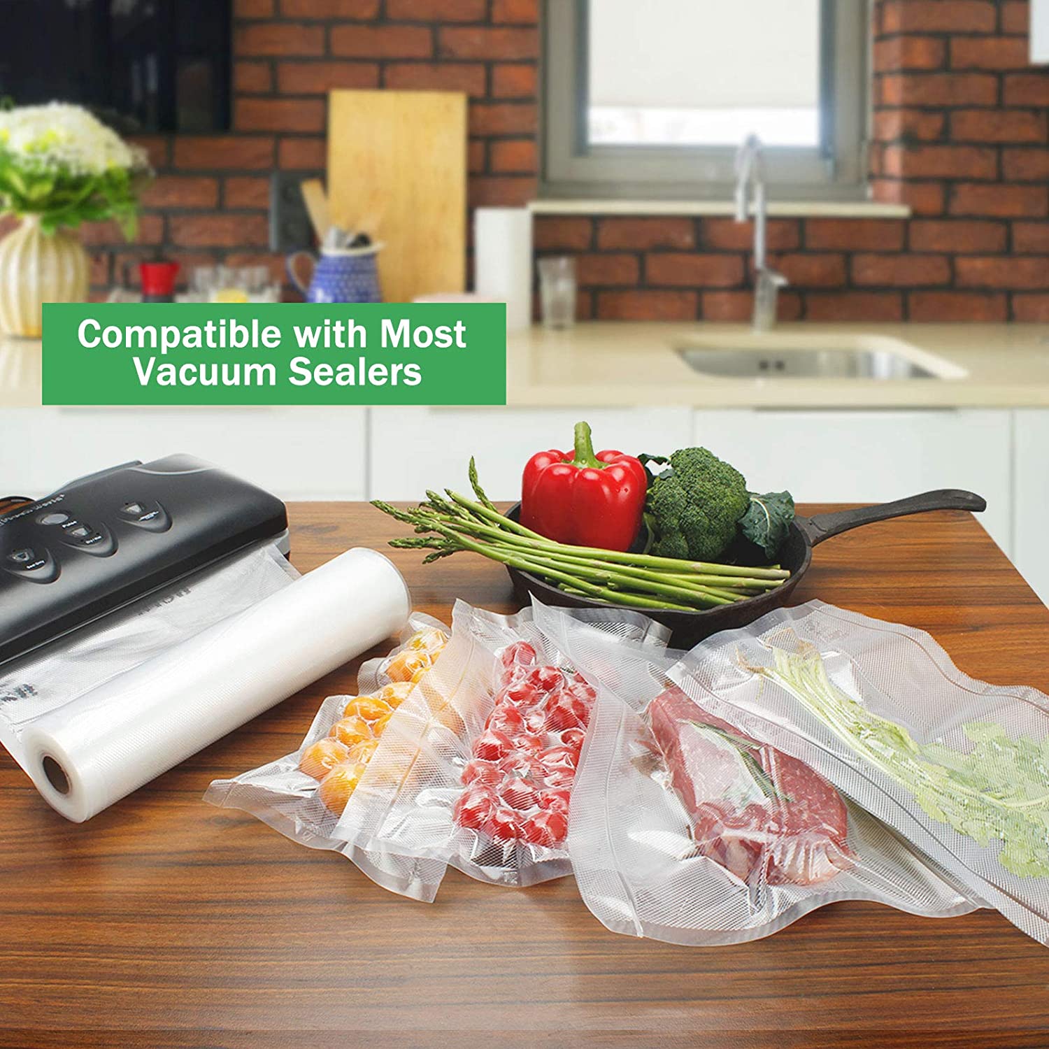 ถุงสูญญากาศสําหรับอาหาร ถุงเก็ - Food Storage Vacuum Bags บทวิจารณ์และราคา