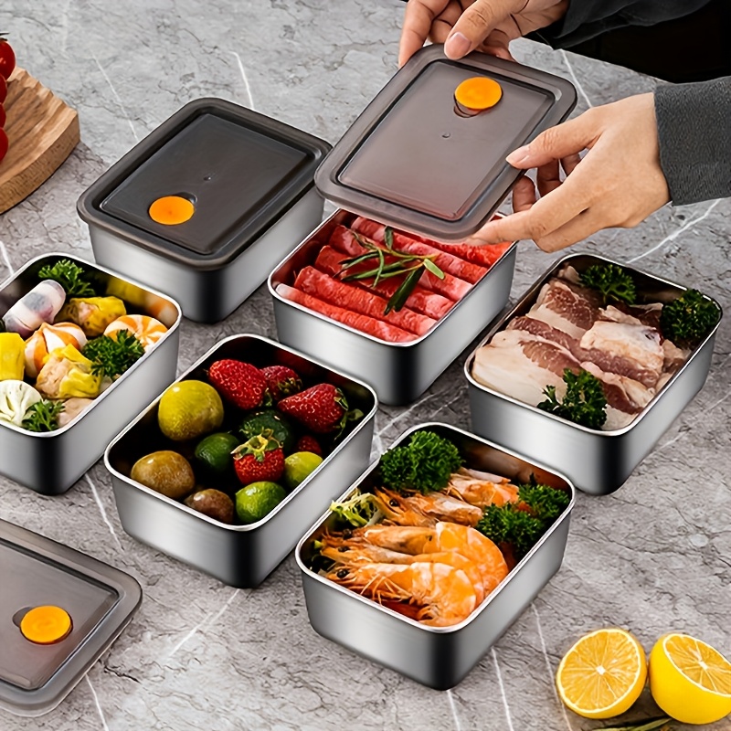 ชุดกล่องเก็บอาหารสแตนเลส 4 ชิ้ - Food Storage Freezer บทวิจารณ์และราคา