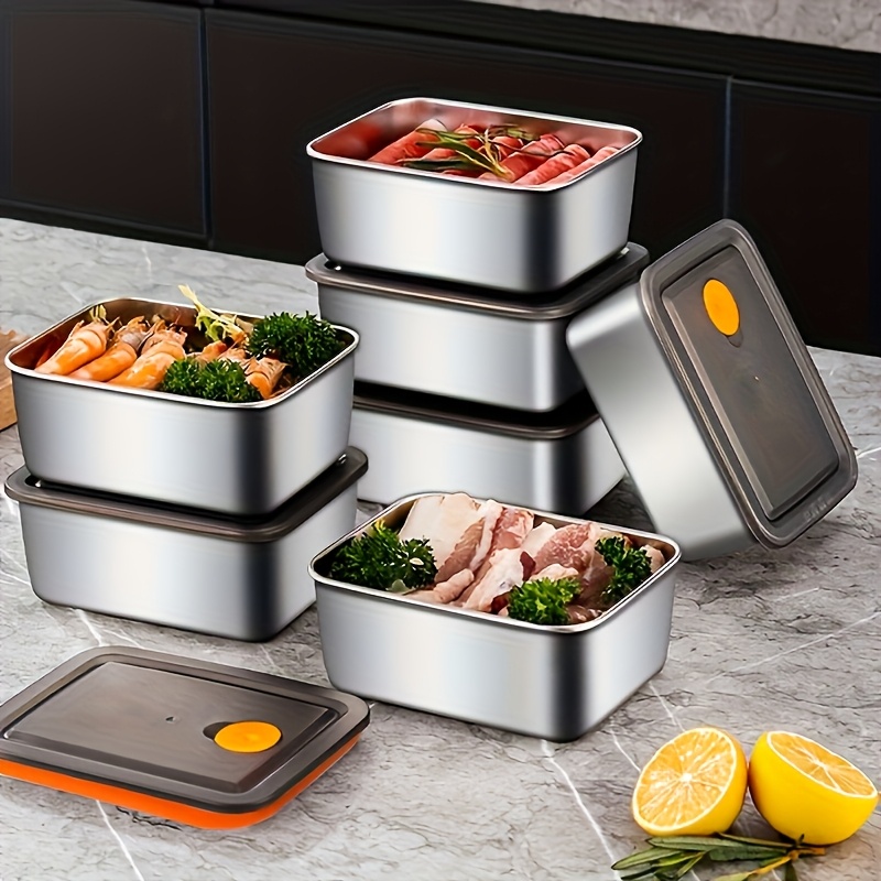 ชุดกล่องเก็บอาหารสแตนเลส 4 ชิ้ - Food Storage Freezer บทวิจารณ์และราคา