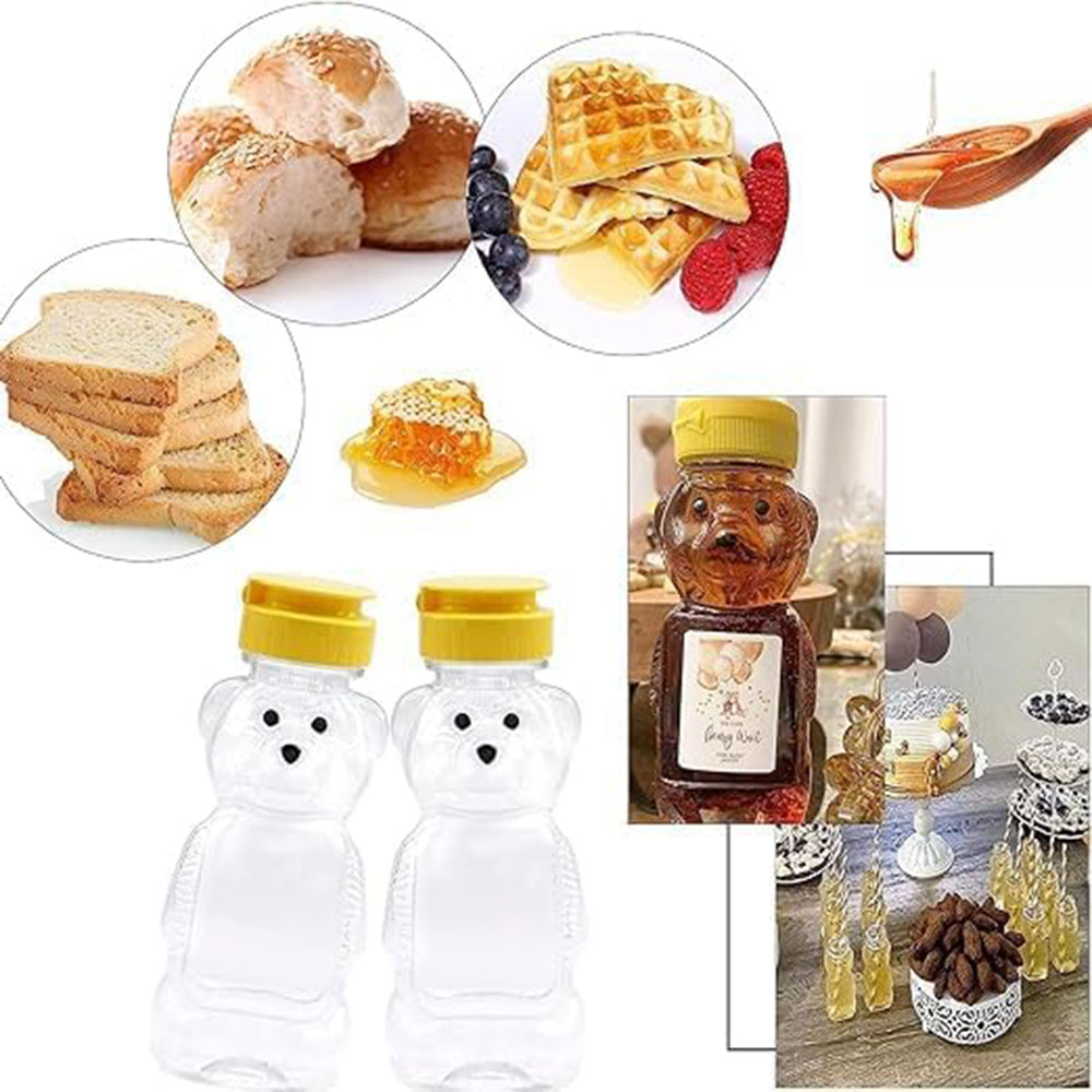 2PCS พลาสติกหมีน้ําผึ้งขวด,น้ํ - Condiment Squeeze Bottle บทวิจารณ์และราคา