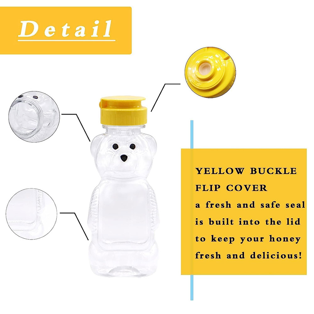 2PCS พลาสติกหมีน้ําผึ้งขวด,น้ํ - Condiment Squeeze Bottle บทวิจารณ์และราคา
