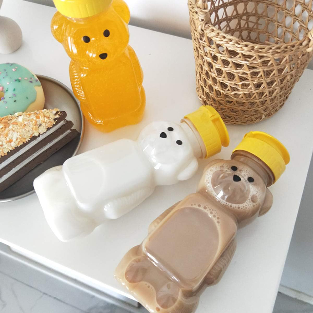 2PCS พลาสติกหมีน้ําผึ้งขวด,น้ํ - Condiment Squeeze Bottle บทวิจารณ์และราคา