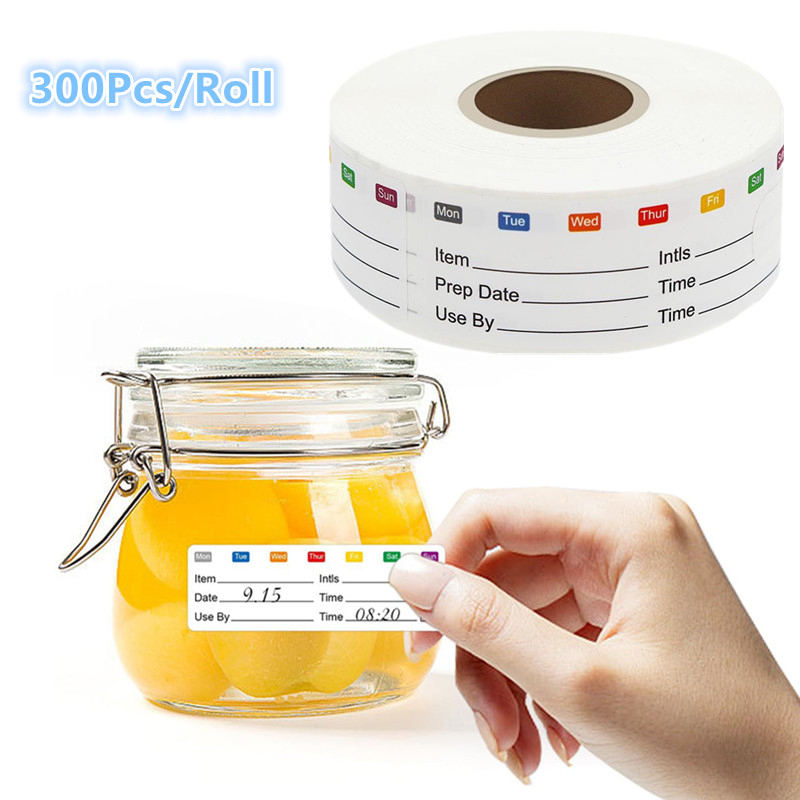 300 ชิ้น/ม้วน ฉลากวันหมดอายุสำ - Food Storage Expiration Dates บทวิจารณ์และราคา