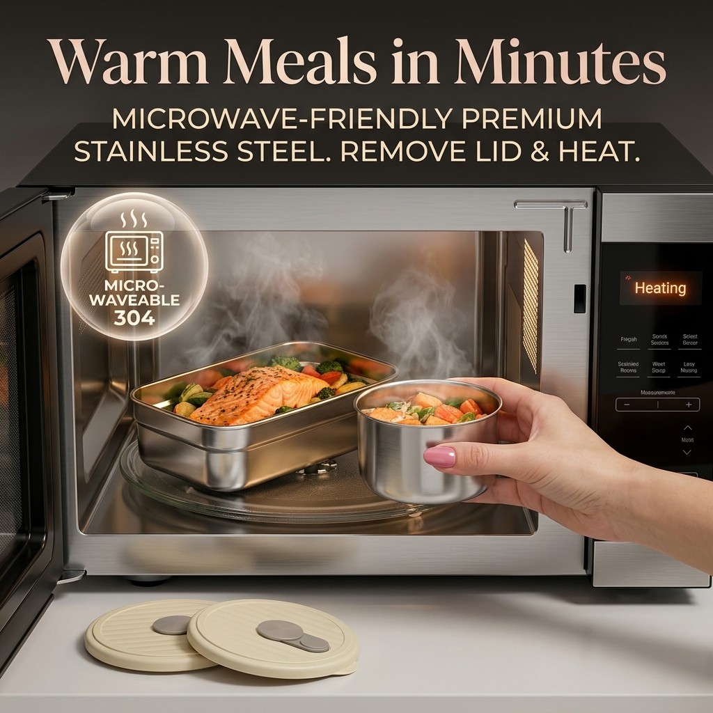 กล่องอาหารสแตนเลส 304 สำหรับไม - Food Storage Oven Safe บทวิจารณ์และราคา