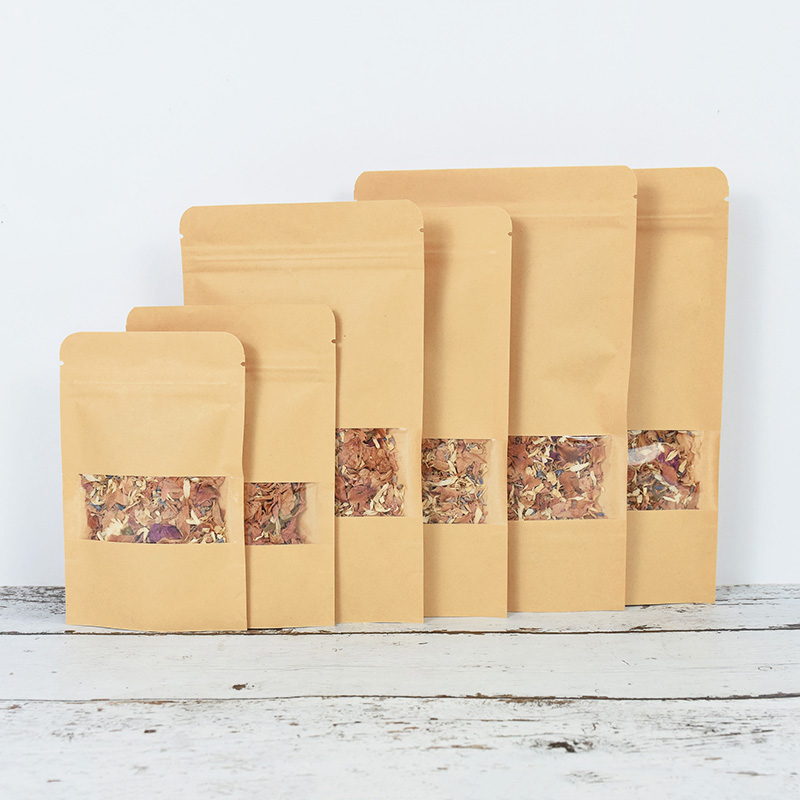 20/50pcs กระดาษคราฟท์ซิปล็อคถุ - Food Storage Zip Bags บทวิจารณ์และราคา