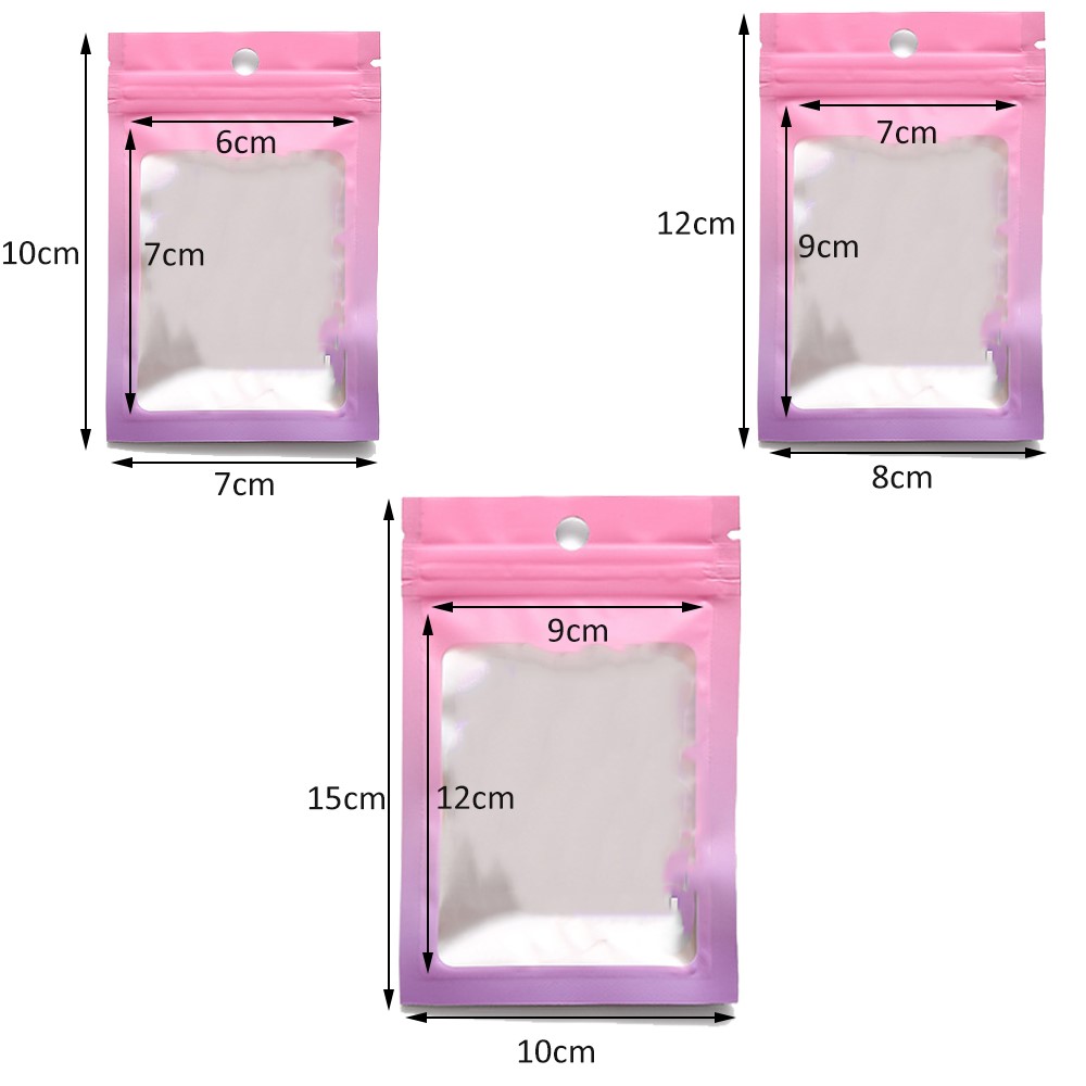 50 ชิ้นGradientกระเป๋าResealab - Food Storage In Mylar Bags บทวิจารณ์และราคา