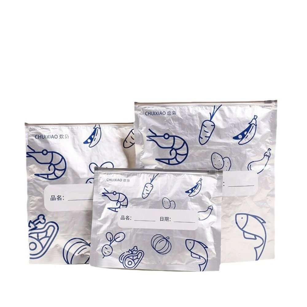 ถุงฟอยล์อลูมิเนียมขนาดใหญ่ 10  - Food Storage Zip Bags บทวิจารณ์และราคา