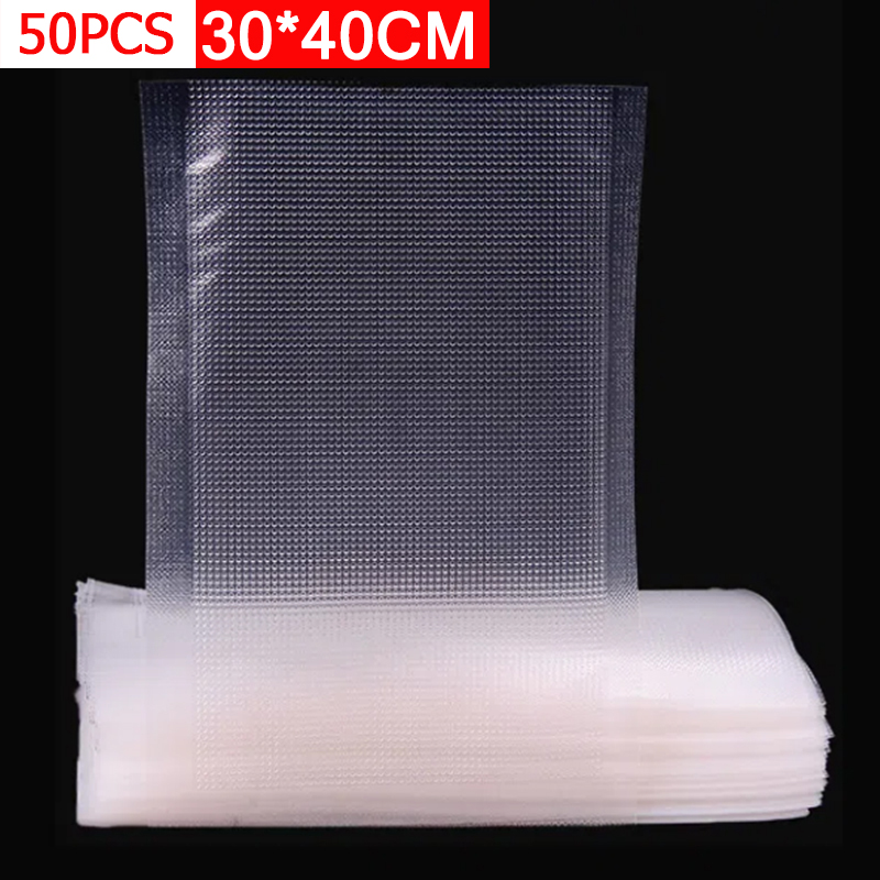 ถุงสูญญากาศแบบมีพื้นผิว 50 ชิ้ - Food Storage Vacuum Bags บทวิจารณ์และราคา