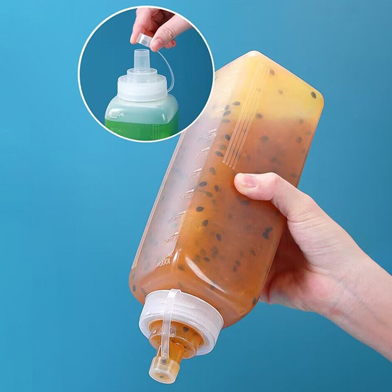 ขวดบีบซอสขนาด 600/800/1000 มล. - Condiment Squeeze Bottle บทวิจารณ์และราคา