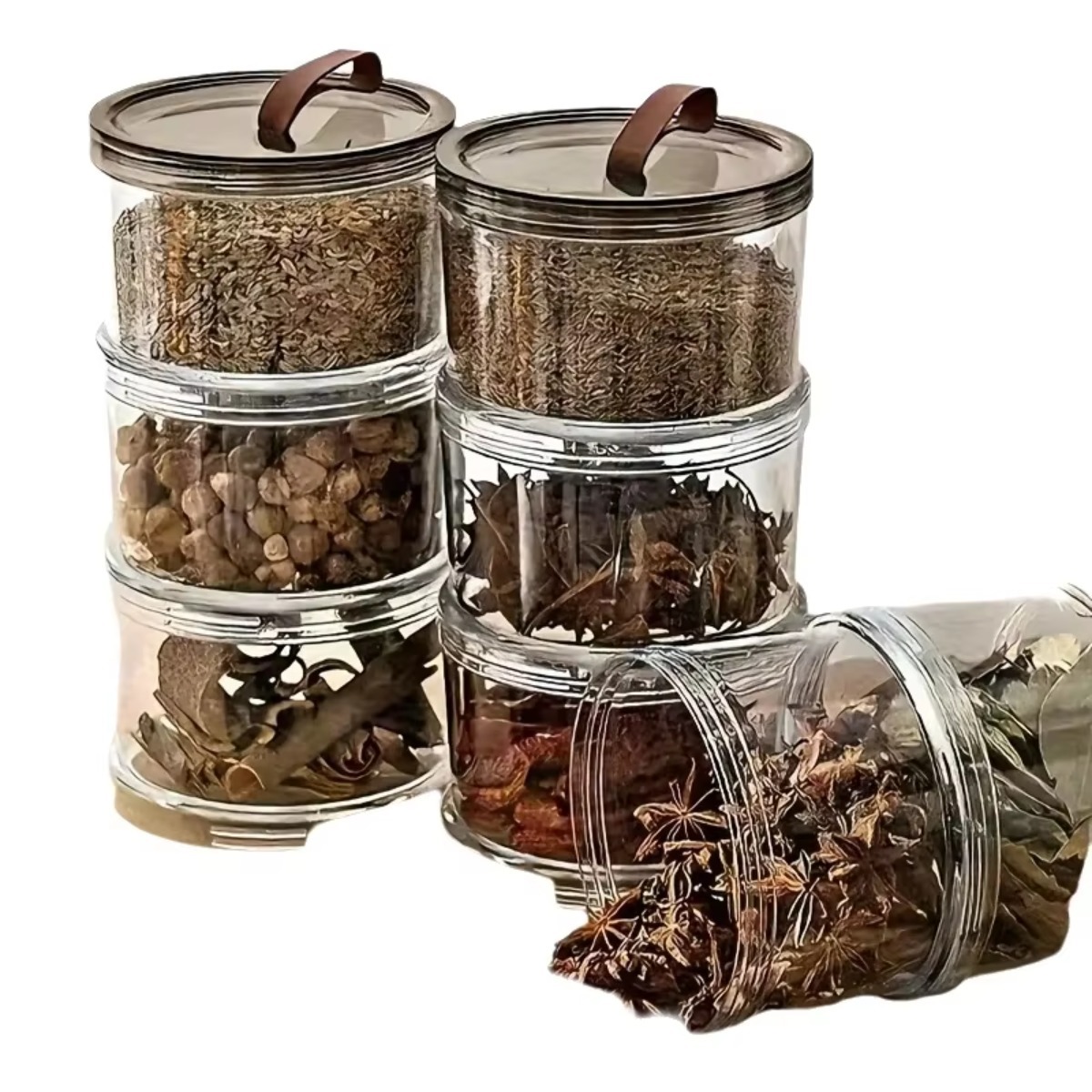 กล่องใส่เครื่องเทศแบบมือถือ 3  - Food Storage Containers Plastic Box บทวิจารณ์และราคา
