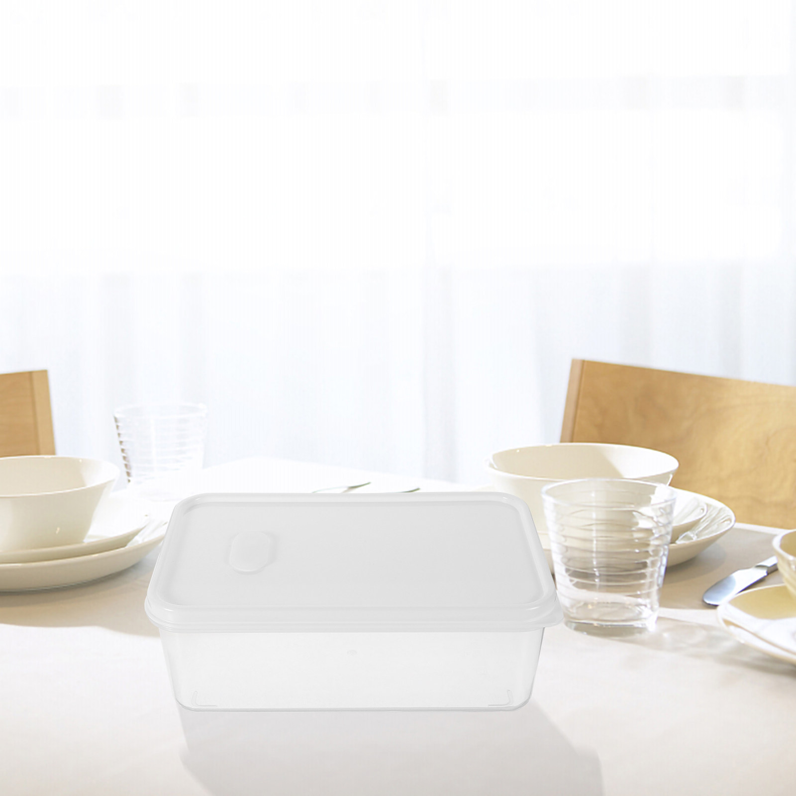 กล่องเก็บขนมปังใสปิดสนิท ขนาดใ - Food Storage Containers Plastic Box บทวิจารณ์และราคา