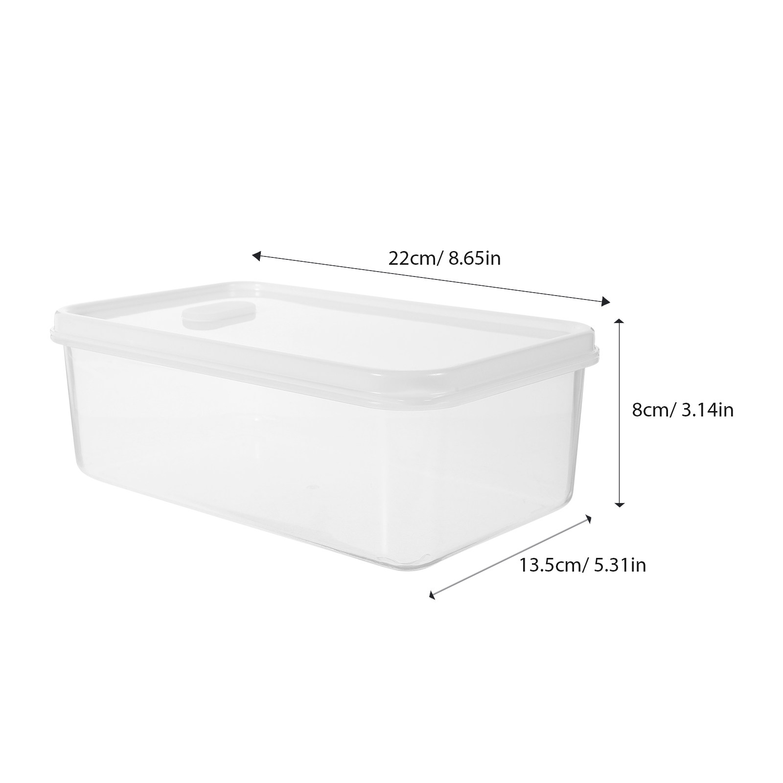 กล่องเก็บขนมปังใสปิดสนิท ขนาดใ - Food Storage Containers Plastic Box บทวิจารณ์และราคา