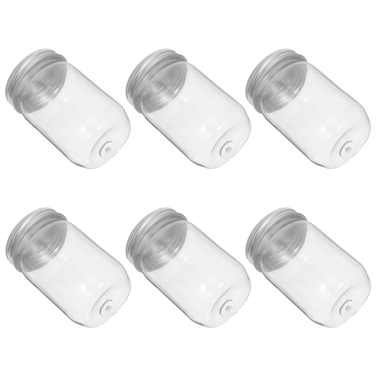 ขวดโหลพลาสติกใส 6 ชิ้น พร้อมฝา - Food Storage Plastic บทวิจารณ์และราคา