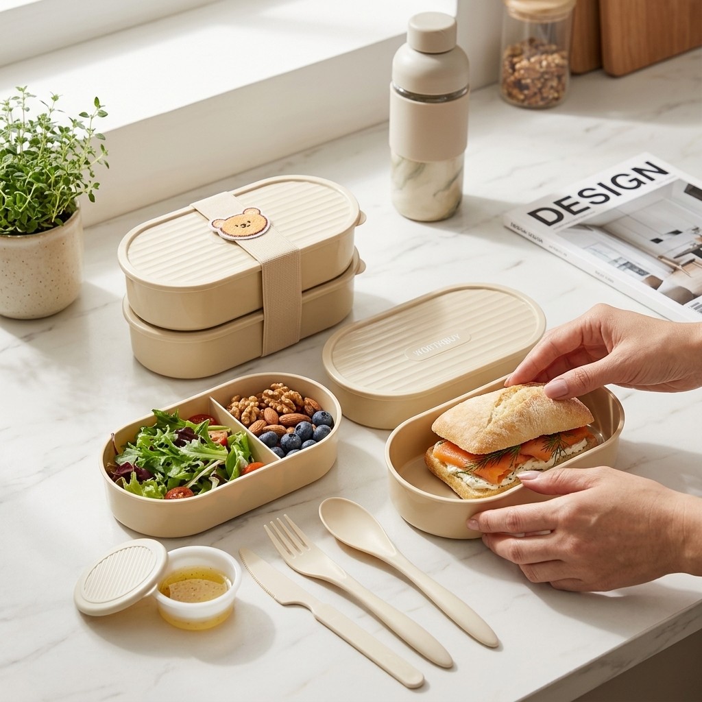 กล่องอาหารกลางวันทรงรีสองชั้นพ - Food Storage Oven Safe บทวิจารณ์และราคา