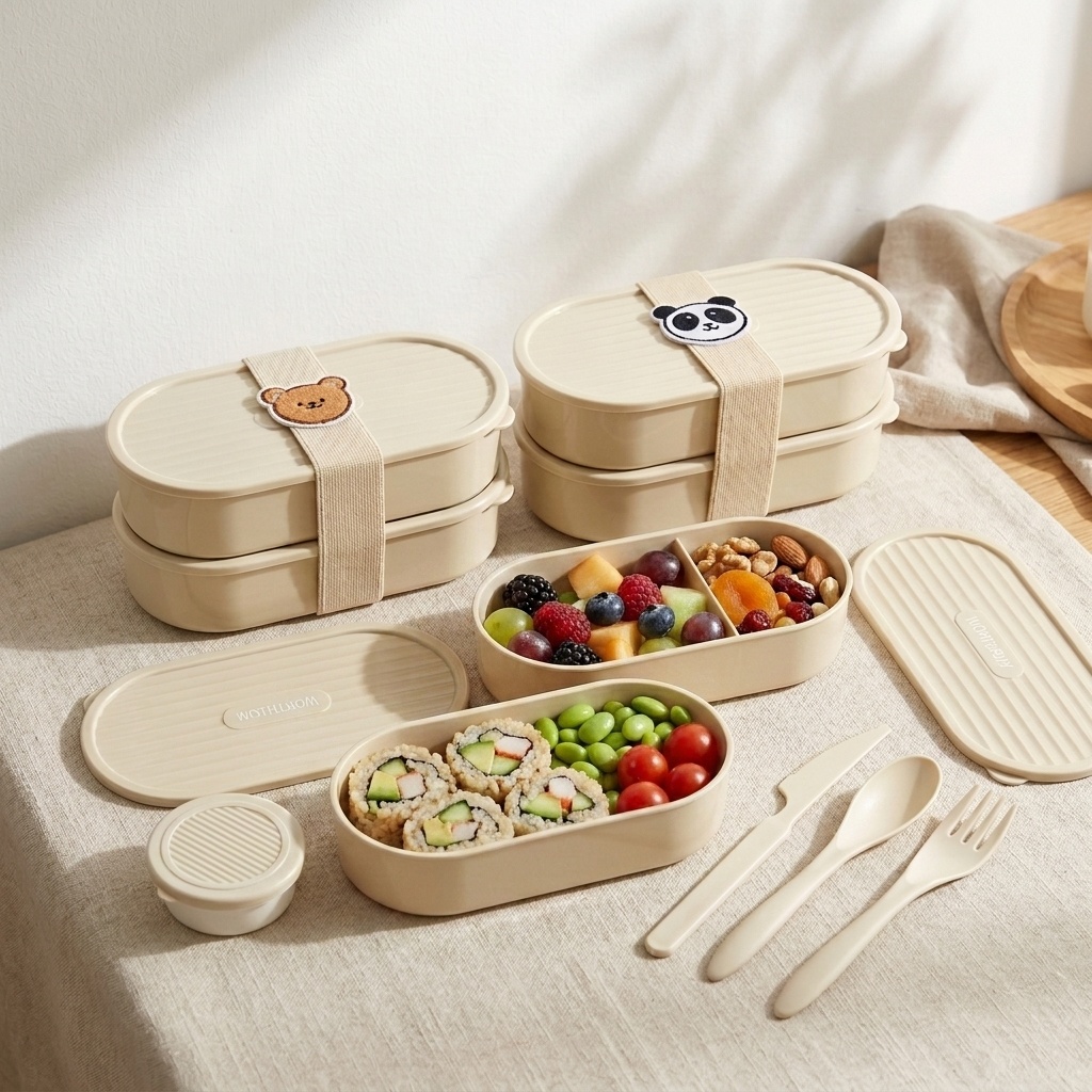 กล่องอาหารกลางวันทรงรีสองชั้นพ - Food Storage Oven Safe บทวิจารณ์และราคา