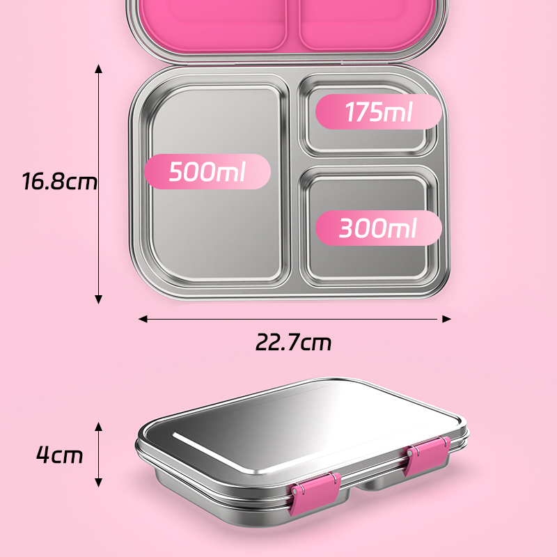 กล่องอาหารกลางวันเบนโตะสแตนเลส - Food Storage Oven Safe บทวิจารณ์และราคา