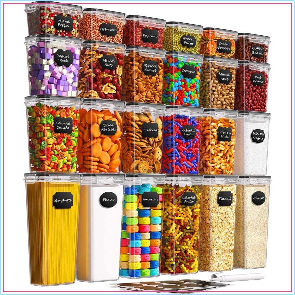 กล่องเก็บอาหารสุญญากาศ 24 ชิ้น - Food Storage Plastic บทวิจารณ์และราคา