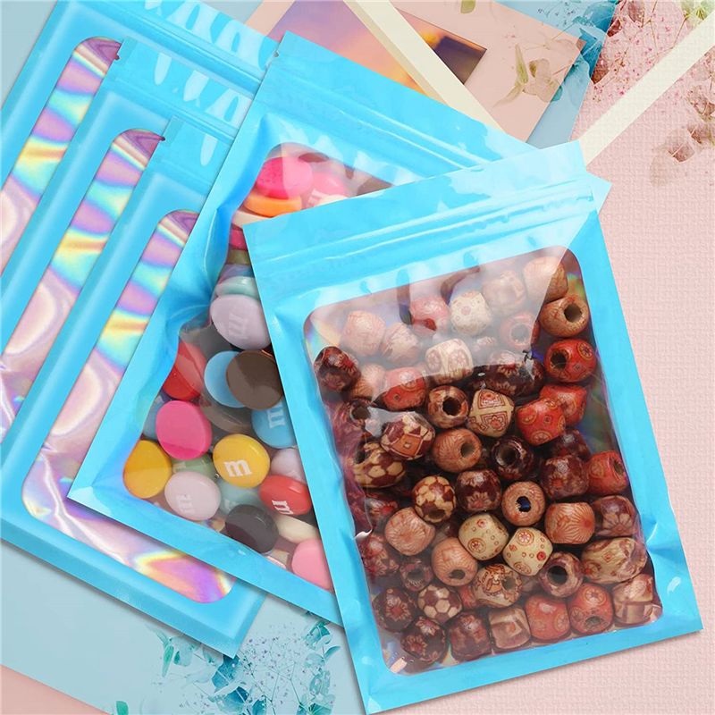 ABWZ-300Pcs ถุงโฮโลแกรมแบบปิดผ - Food Storage In Mylar Bags บทวิจารณ์และราคา