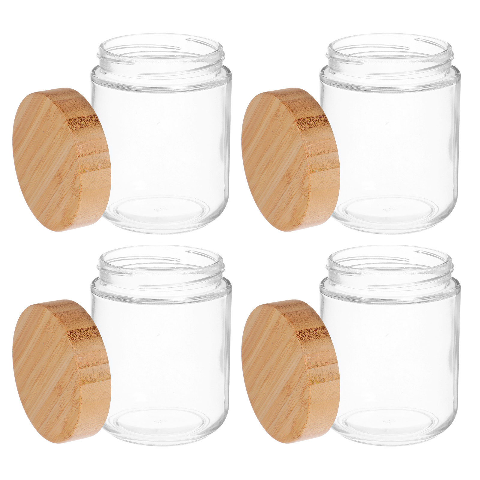 โหลแก้วเก็บอาหารในครัว 4 ชิ้น  - Food Storage Glass บทวิจารณ์และราคา