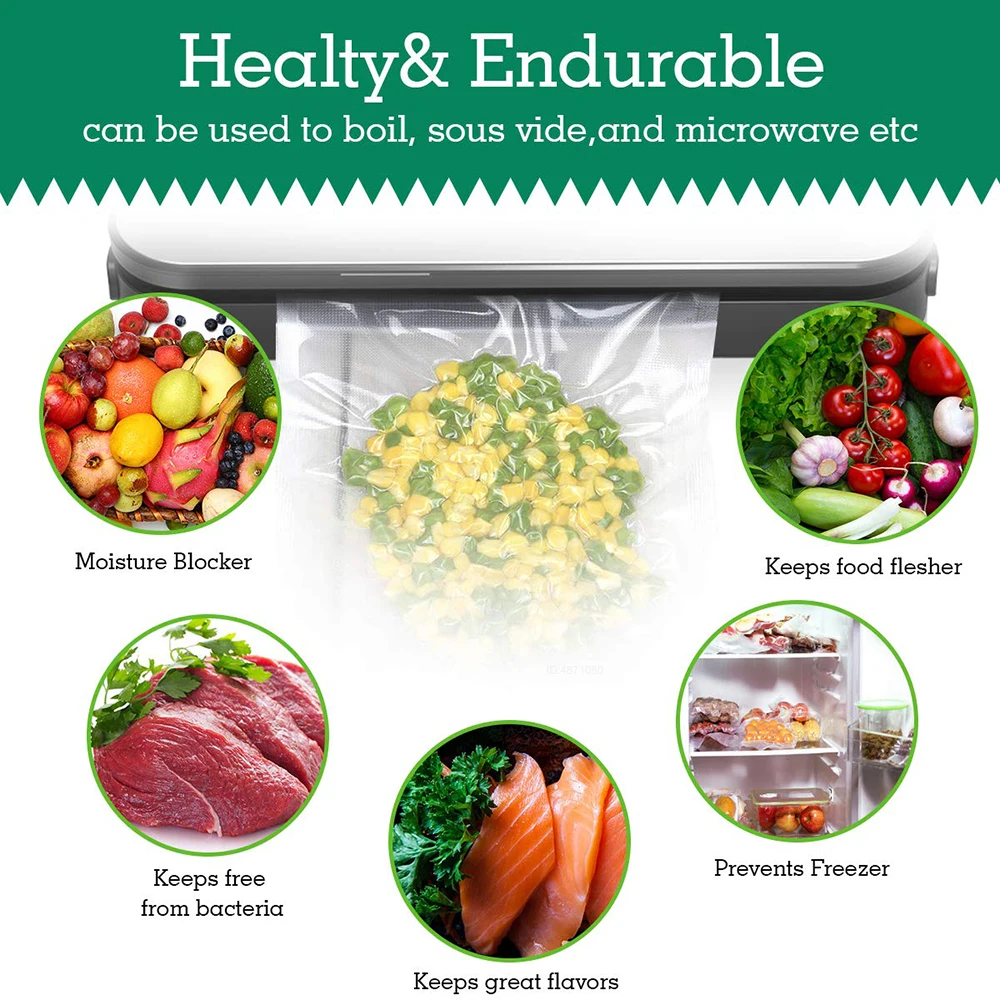 Sous Vide ถุงม้วนสำหรับเครื่อง - Food Storage Vacuum Bags บทวิจารณ์และราคา